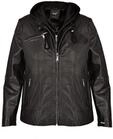 Lederjacke MAZE "Lederjacke 42021318", Damen, Gr. 42, schwarz, Obermaterial:...