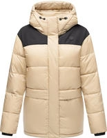 Anorak RAGWEAR "Steppjacke Wikesh", Damen, Gr. XS, grau (taupe), Obermaterial: 100%