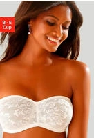B&uuml;gel-BH NUANCE BY LASCANA "Dirndl-BH, tr&auml;gerloser BH", Damen, Gr. 75, Cup B, beige