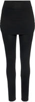 Leggings, Damen, Gr. 32/34, N-Gr, schwarz, Single Jersey, Obermaterial: 95%