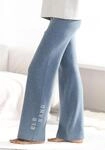 Strickhose ELBSAND, Damen, Gr. 36/38, N-Gr, blau (petrol), Feinstrick, Obermaterial: