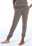 Jogginghose BENCH. LOUNGEWEAR, Damen, Gr. 32/34, N-Gr, grau (taupe), Sweatware,
