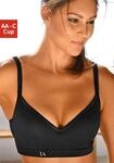 Sport-Push-up-BH LASCANA ACTIVE, Damen, Gr. 90, Cup D, schwarz, Microtouch,