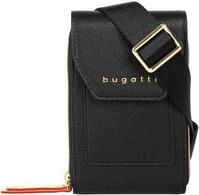Abendtasche BUGATTI "ELLA", Damen, Gr. B/H/T: 11cm x 17cm x 4cm onesize, schwarz,