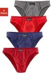 Slip LE JOGGER "Minislip", Herren, Gr. 3, 4 Stk., bunt, Jersey, Obermaterial: 95%
