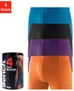Boxer BENCH. "Boxershorts f&uuml;r Herren", Herren, Gr. S, 4 Stk., bunt (schwarz,