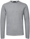 Strickfleece-Pullover CASUAL FRIDAY "Strickpullover CFKent", Herren, Gr. L, grau