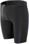Badehose AQUARTI "Badehose Aquarti Herren Lange Badehose mit Kontrast-Paspel Jammer",