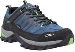 Wanderschuh CMP "RIGEL LOW WP TREKKING SHOES", Herren, Gr. 43, blau (maiolica,