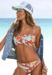 Bustier-Bikini-Top SUNSEEKER "Suva", Damen, Gr. 32, Cup A/B, rot (rostrot, bedruckt),