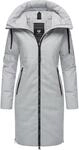 Wintermantel RAGWEAR "Wintermantel Jumana", Damen, Gr. XS, grau (ash), Obermaterial: