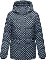 Steppjacke RAGWEAR "Steppjacke Wikesh Print", Damen, Gr. XS, blau (cloud),