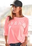 3/4-Arm-Shirt ELBSAND "Iduna", Damen, Gr. S (36), orange (koralle), Jersey,