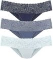 Brasilslip VIVANCE, Damen, Gr. 32/34, blau (eisblau, rauchblau, navy), Single Jersey,