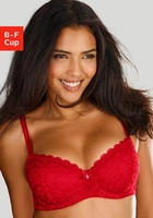 Schalen-BH VIVANCE, Damen, Gr. 70, Cup E, rot, Microtouch, Obermaterial: 63%