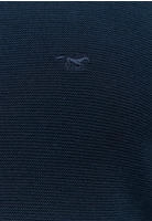 Rundhalspullover MUSTANG "StyleElliot", Herren, Gr. 3XL, grau (carbon), Feinstrick,