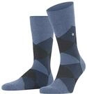Socken BURLINGTON "Clyde", Herren, Gr. 40-46, Sockengr&ouml;&szlig;e, blau (light jeans