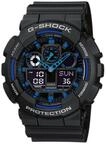 Chronograph CASIO G-SHOCK, schwarz (schwarz, dunkelblau), Armbanduhren, Herren,