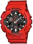 Chronograph CASIO G-SHOCK, rot (rot, schwarz), Armbanduhren, Herren, Chronograph,