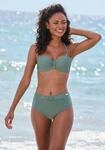 Highwaist-Bikini-Hose SUNSEEKER "Loretta", Damen, Gr. 34, N-Gr, gr&uuml;n (oliv),