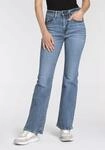 Schlagjeans LEVI'S "726 HR FLARE", Damen, Gr. 26, L&auml;nge 30, blau (blau wave mid),