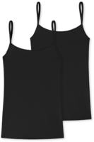 Spaghettitop UNCOVER BY SCHIESSER "Uncover Cotton", Damen, Gr. 3XL, 000, schwarz,