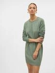 Strickkleid VERO MODA "VMDOFFY LS O-NECK DRESS GA NOOS", Damen, Gr. S, N-Gr, gr&uuml;n