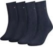 Socken TOMMY HILFIGER "TH WOMEN 4P SOCK ECOM", Damen, Gr. 39-42, blau (jeans),