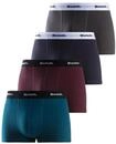 Boxer BENCH. "Boxershorts f&uuml;r Herren", Herren, Gr. S, 4 Stk., bunt (navy, bordeaux,