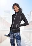 Trainingsjacke LASCANA ACTIVE "Black Marble", Damen, Gr. 32/34, schwarz-wei&szlig;