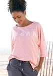 3/4-Arm-Shirt ELBSAND "Iduna", Damen, Gr. XL (42), orange (koralle meliert), Jersey,
