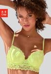 Push-up-BH VIVANCE "Julia", Damen, Gr. 70, Cup B, gr&uuml;n (lime), Spitze, Obermaterial:
