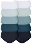 H&uuml;ftslip, Damen, Gr. 32/34, blau, Single Jersey, Obermaterial: 95% Baumwolle, 5%