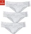Brasilslip VIVANCE, Damen, Gr. 32/34, wei&szlig;, Single Jersey, Obermaterial: 95%