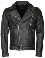 Bikerjacke JCC "Lederjacke 8208", Herren, Gr. XS, schwarz, Obermaterial: 100%