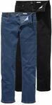 Stretch-Jeans ARIZONA "John", Herren, Gr. 24, N + U Gr, schwarz (schwarz, blau s),