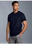 T-Shirt TRIGEMA "TRIGEMA Classic Tee", Herren, Gr. XL, blau (navy), Single...