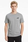 T-Shirt PUMA "ESS SMALL NO 1 LOGO TEE", Herren, Gr. S, grau (medium gray heather),