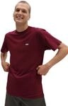 T-Shirt VANS "LEFT CHEST LOGO TEE", Herren, Gr. S, rot (burgundy), Single...