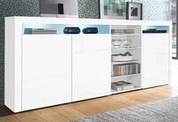 Highboard BORCHARDT M&Ouml;BEL "Santa F&eacute;, Sideboard mit eleganten Glasb&ouml;den, Breite 200