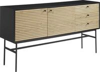 Sideboard SALESFEVER "Torsby Chic Kommode f&uuml;r moderne Wohnwelten", beige (natur),