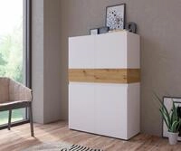 Highboard HOME AFFAIRE "Rimini", braun (alpinwei&szlig;, artisan eiche), B:89,9cm