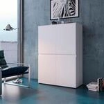 Highboard HOME AFFAIRE "Rimini", wei&szlig; (alpinwei&szlig;), B:89,9cm H:129,4cm T:40cm,
