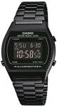 Chronograph CASIO VINTAGE, schwarz (schwarz, schwarz), Armbanduhren, Damen,