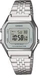 Chronograph CASIO VINTAGE, silber (silberfarben, grau), Armbanduhren, Damen,