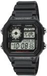 Chronograph, schwarz, CASIO TIMELESS COLLECTION, Armbanduhren, Herren, Chronograph,