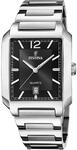 Quarzuhr FESTINA "On The Square", silber (silberfarben, schwarz), Armbanduhren,