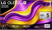 LG OLED-Fernseher "OLED83G57LW", Energieeffizienz: E, schwarz (silber, schwarz), 83