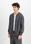 Bomberjacke ALPHA INDUSTRIES "Studio Edition Fleece Bomber", Herren, Gr. S, grau