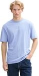 Rundhalsshirt TOM TAILOR DENIM, Herren, Gr. XL, blau (brunnera blau), Single...